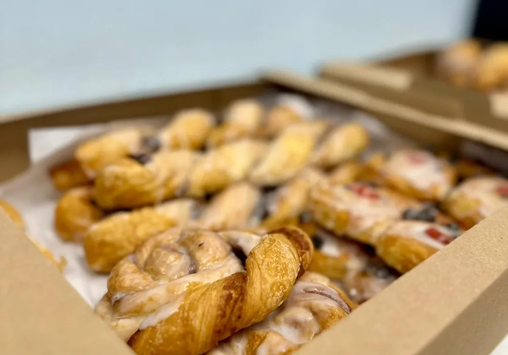 Pastries provided at the Romsey Chamber Brew & Business networking event