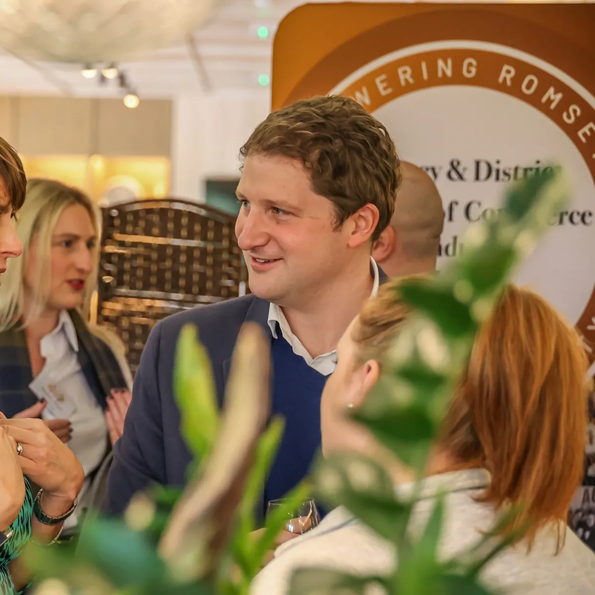 Romsey Chamber member a at networking event